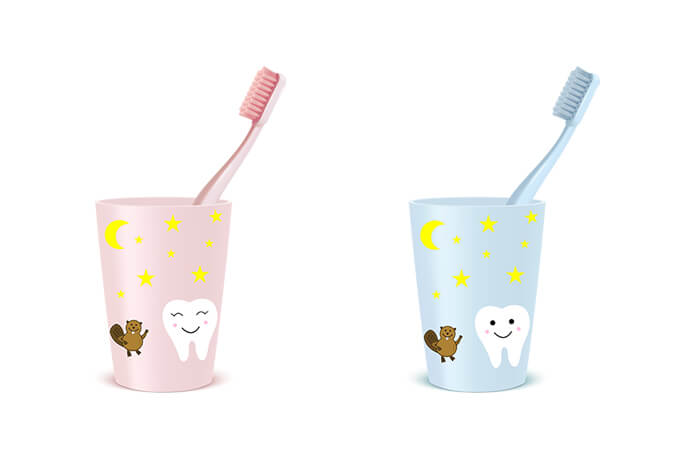 Toothbrush cups for kids